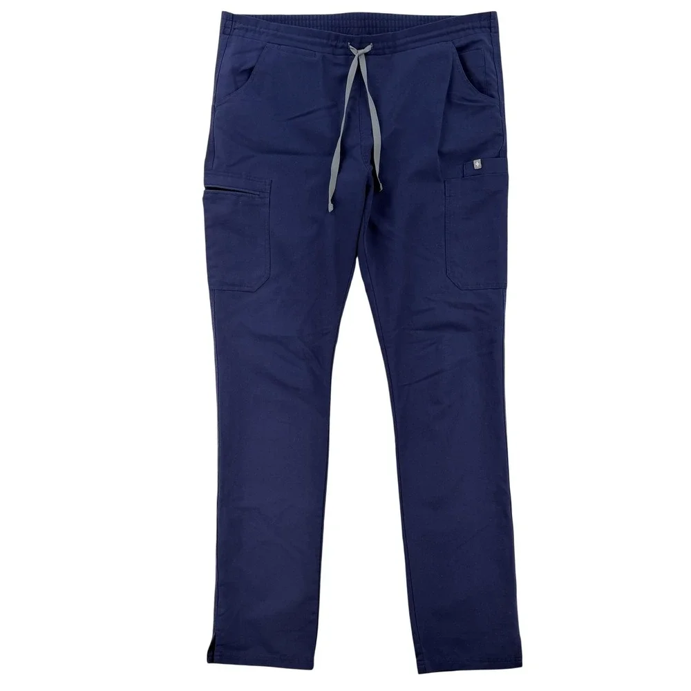 FIGS Technical Collection Pants Mens Medium Tall MT Blue Cargo Scrub TW2000T